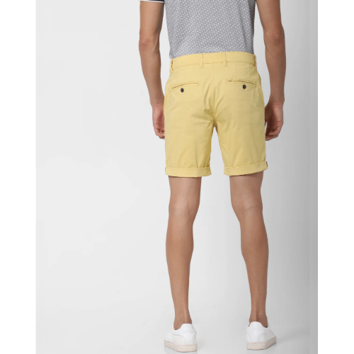 Selected Straight Fit Shorts Yellow