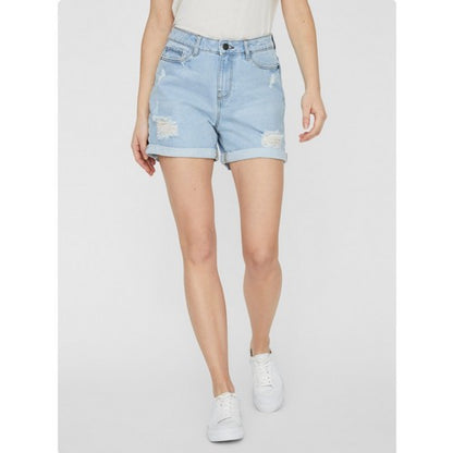 Noisy May Denim Shorts Light Blue