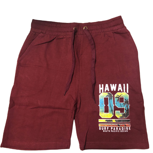 H&M Divided Hawaii Sweatshort Maroon