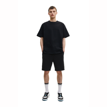 Pull & Bear Basic Sweatshorts Black