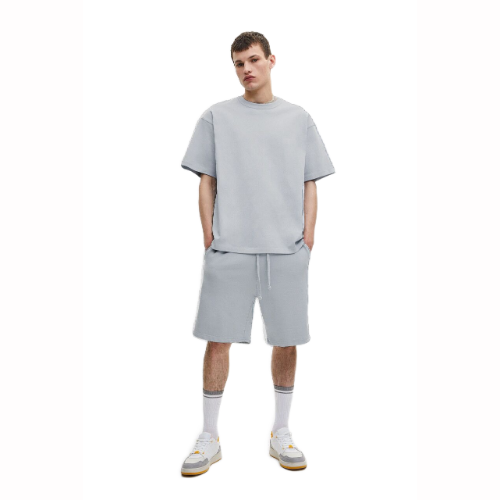 Pull & Bear Basic Sweatshorts Heather Grey