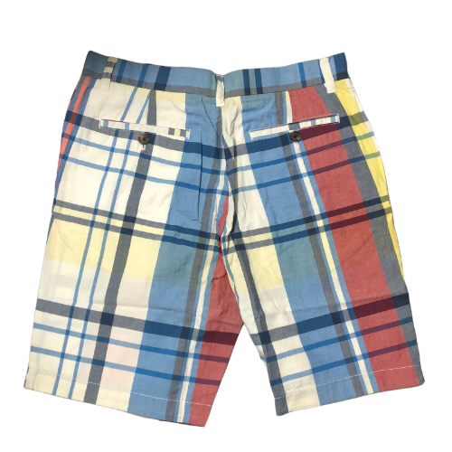 Peter England Tailored Short Plaid Red/Navy