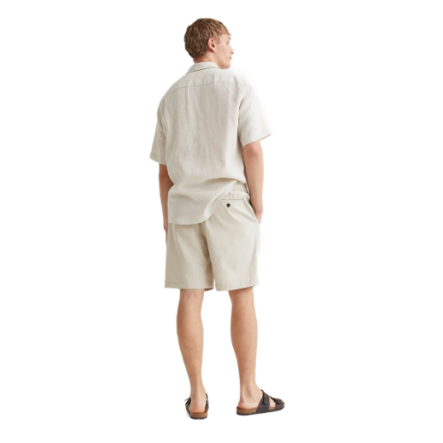 H&M LOGG Linen Shorts Off White
