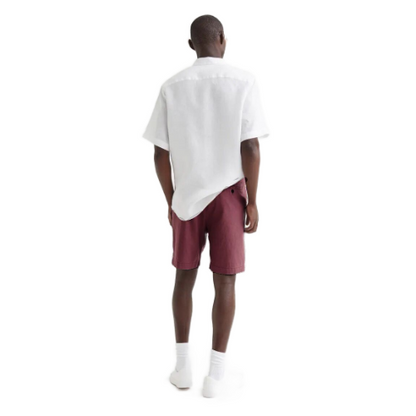 H&M LOGG Linen Shorts Maroon