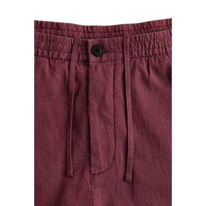 H&M LOGG Linen Shorts Maroon