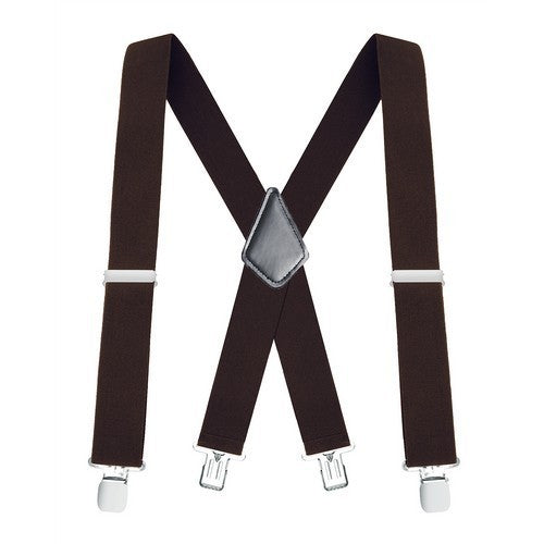 Elastic Suspenders Dark Brown