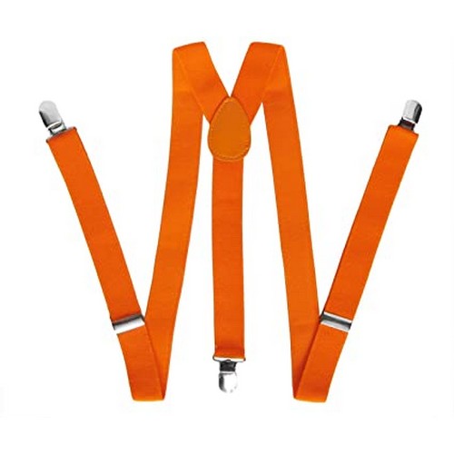 Elastic Suspenders Neon Orange
