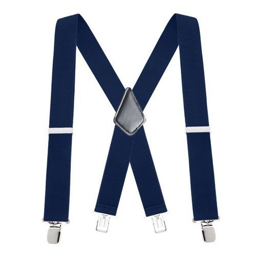 Elastic Suspenders Navy Blue