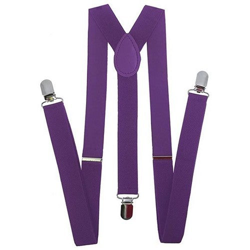 Elastic Suspenders Purple