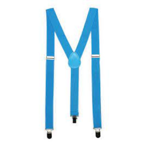 Elastic Suspenders Sky Blue