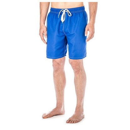 Premium Microfiber Mesh Swim Trunks Blue