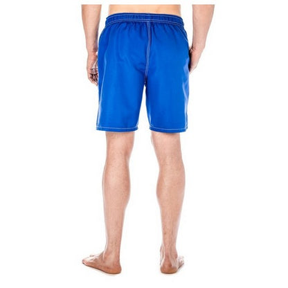 Premium Microfiber Mesh Swim Trunks Blue