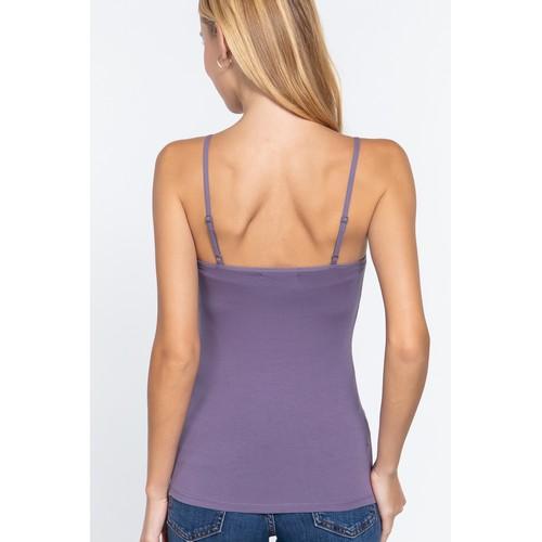 Vest with Built-In Bra Dusty Lavender