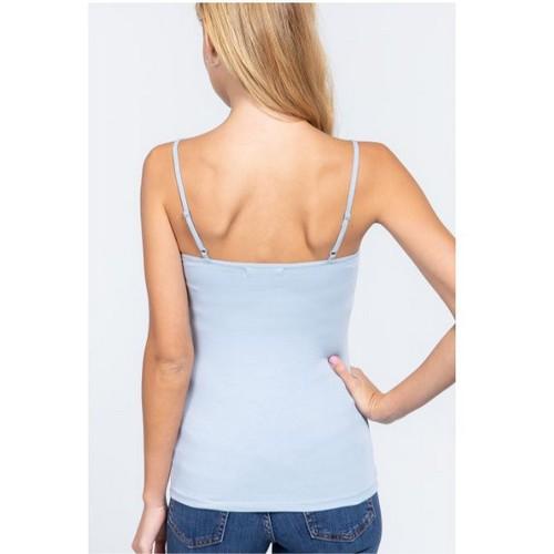 Vest with Built-In Bra Ice Blue