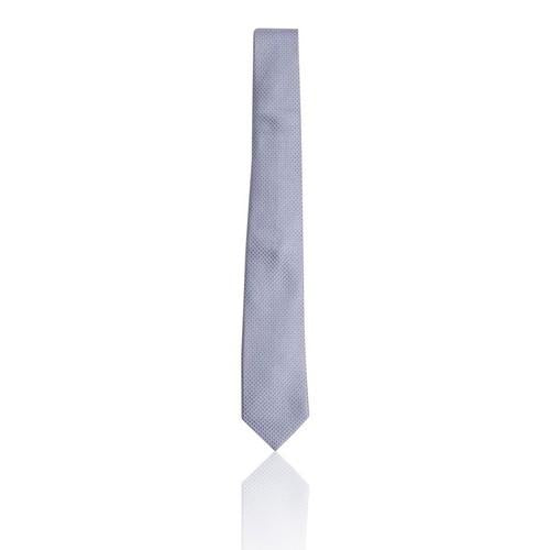 Marks & Spencer Pure Silk Geometric Print Pale Blue Tie