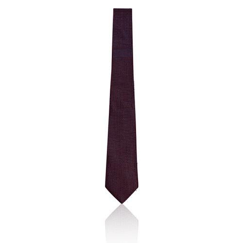 Marks & Spencer Luxury Pure Silk Textured Burgundy Tie