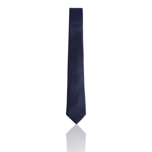 Marks & Spencer Luxury Pure Silk Satin Twill Navy Tie
