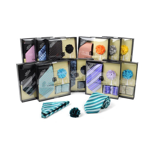Tie, Hankerchief & Lapel Pin Gift Box Set