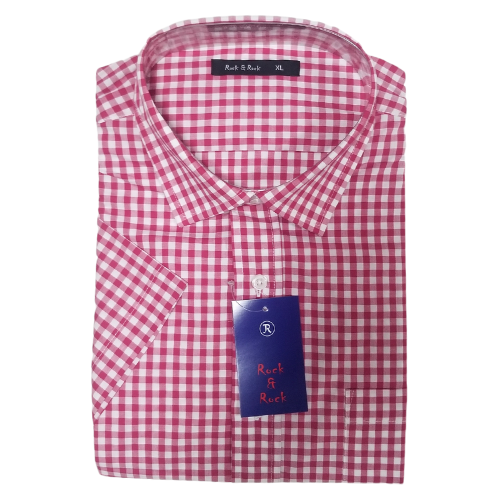 Rock & Rock Shirt Short Sleeve Gingham Red