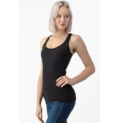 RK14927T Rib Tank W/Twill Tape Black