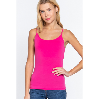 Vest With Built-In Bra Fuchsia