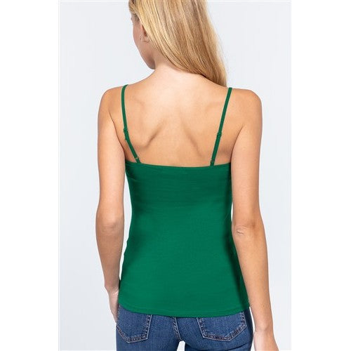 Vest With Built-In Bra Pure Green