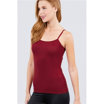 Vest with Built-In Bra Ruby Burgundy