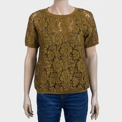 Promod Full Lace Top Olive