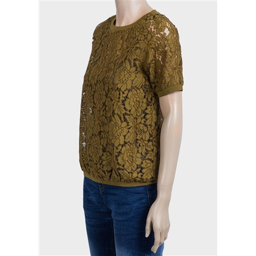 Promod Full Lace Top Olive