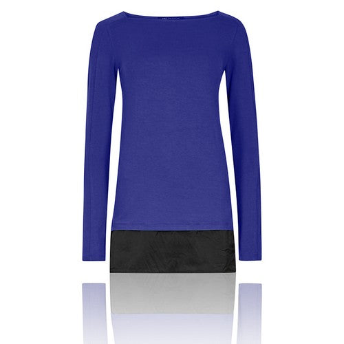 Marks & Spencer Square Neck Blue Top