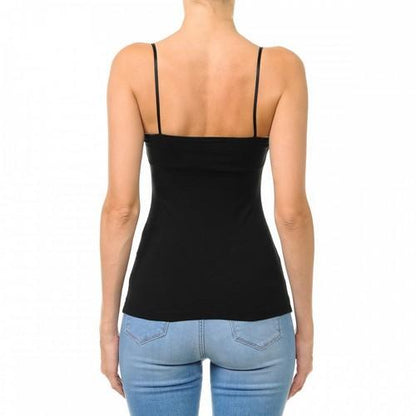 Vest with Built-In Bra Black