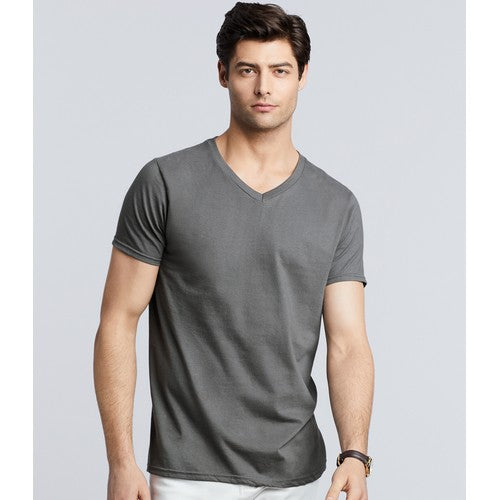 Hanes V-Neck T-Shirt Dark Grey