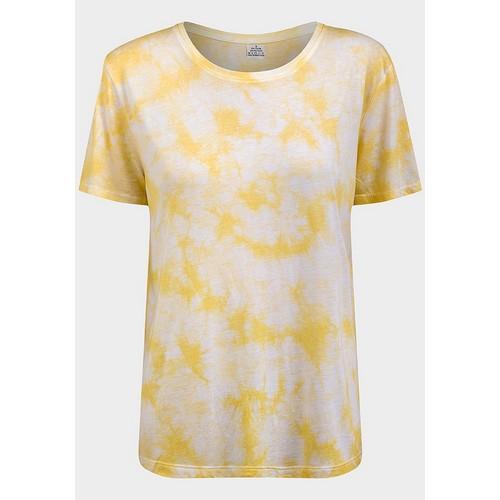 Relaxed Fit Tie Dye T-Shirt Yellow