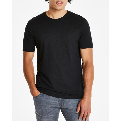 Size& Crew Neck T-Shirt Black