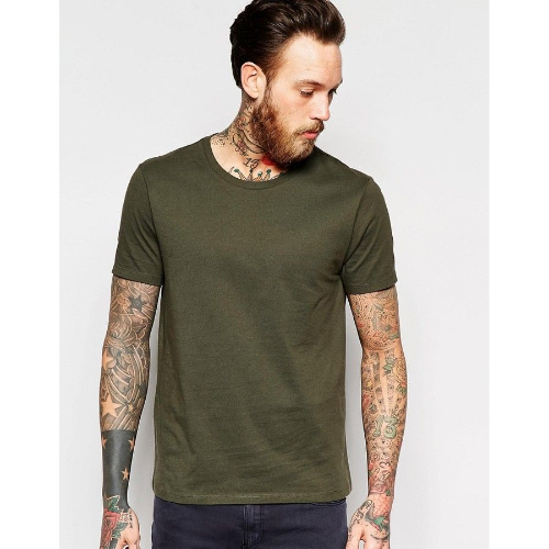 Size& Crew Neck T-Shirt in Hunter Green