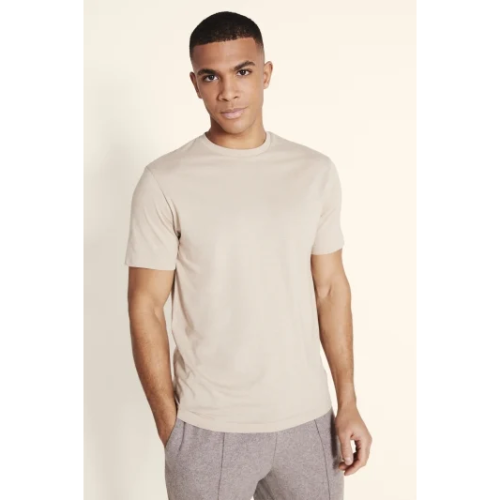 Size& Crew Neck T-Shirt in Khaki