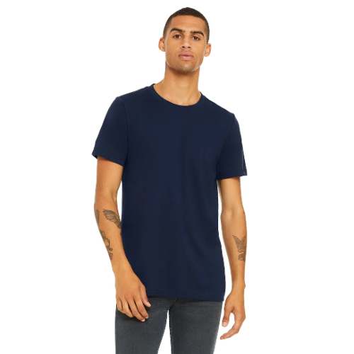 Size& Crew Neck T-Shirt in Navy