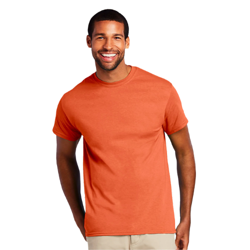 Size& Crew Neck T-Shirt in Orange