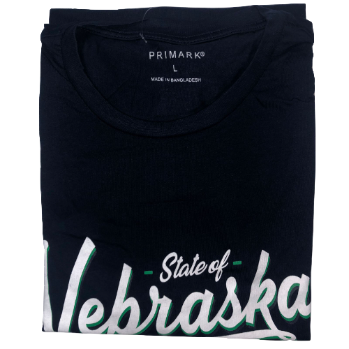 Primark Location T-Shirt Navy Nebraska