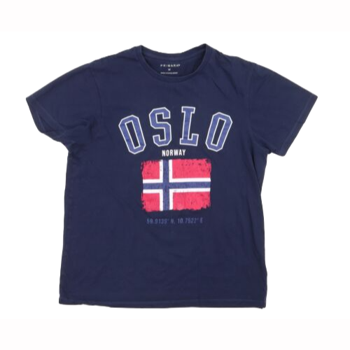 Primark Location T-Shirt Navy Oslo