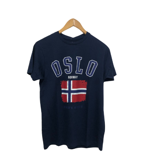 Primark Location T-Shirt Navy Oslo