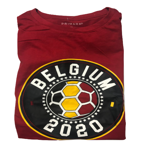 Primark Location T-Shirt Red Belgium