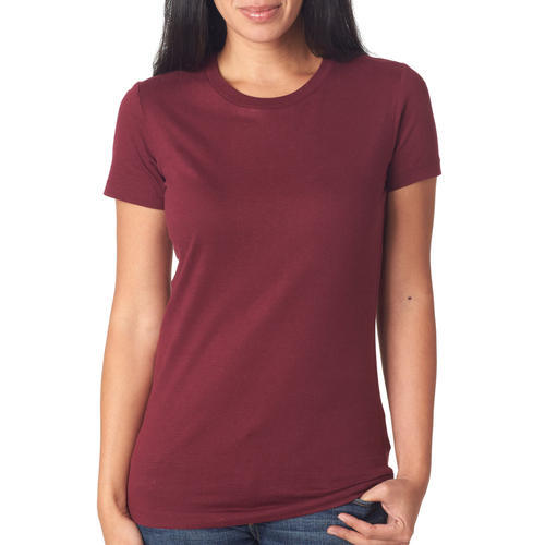 Amisu Crew Neck Tee Burgundy