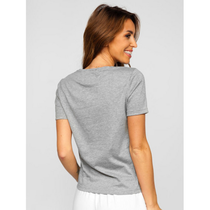 Amisu Crew Neck Tee Grey