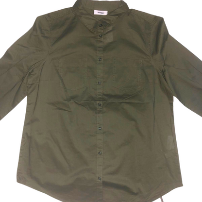 Turn-Up Sleeve Shirt Army Green