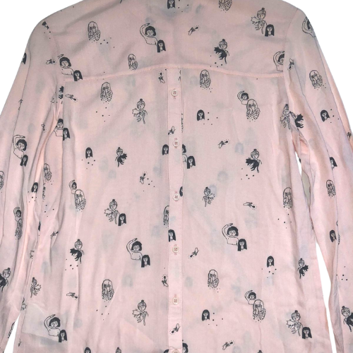 CKh Face Print Shirt Pale Pink