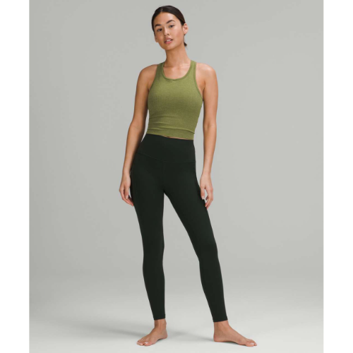Seamless Racer Back Vest Army Green