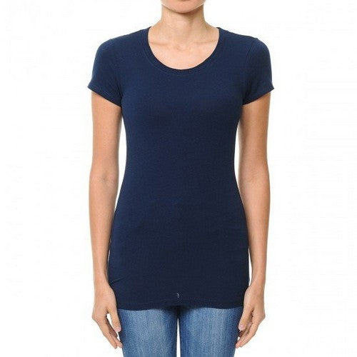 64000 Neck Short Sleeve T-Shirt Eclipse