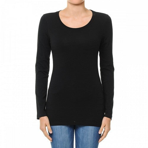 62800 Crew Neck Long Sleeve T-Shirt Black