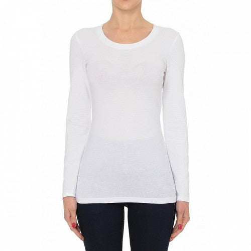 62800 Crew Neck Long Sleeve T-Shirt White